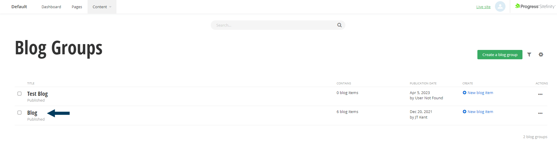 Blog Groups