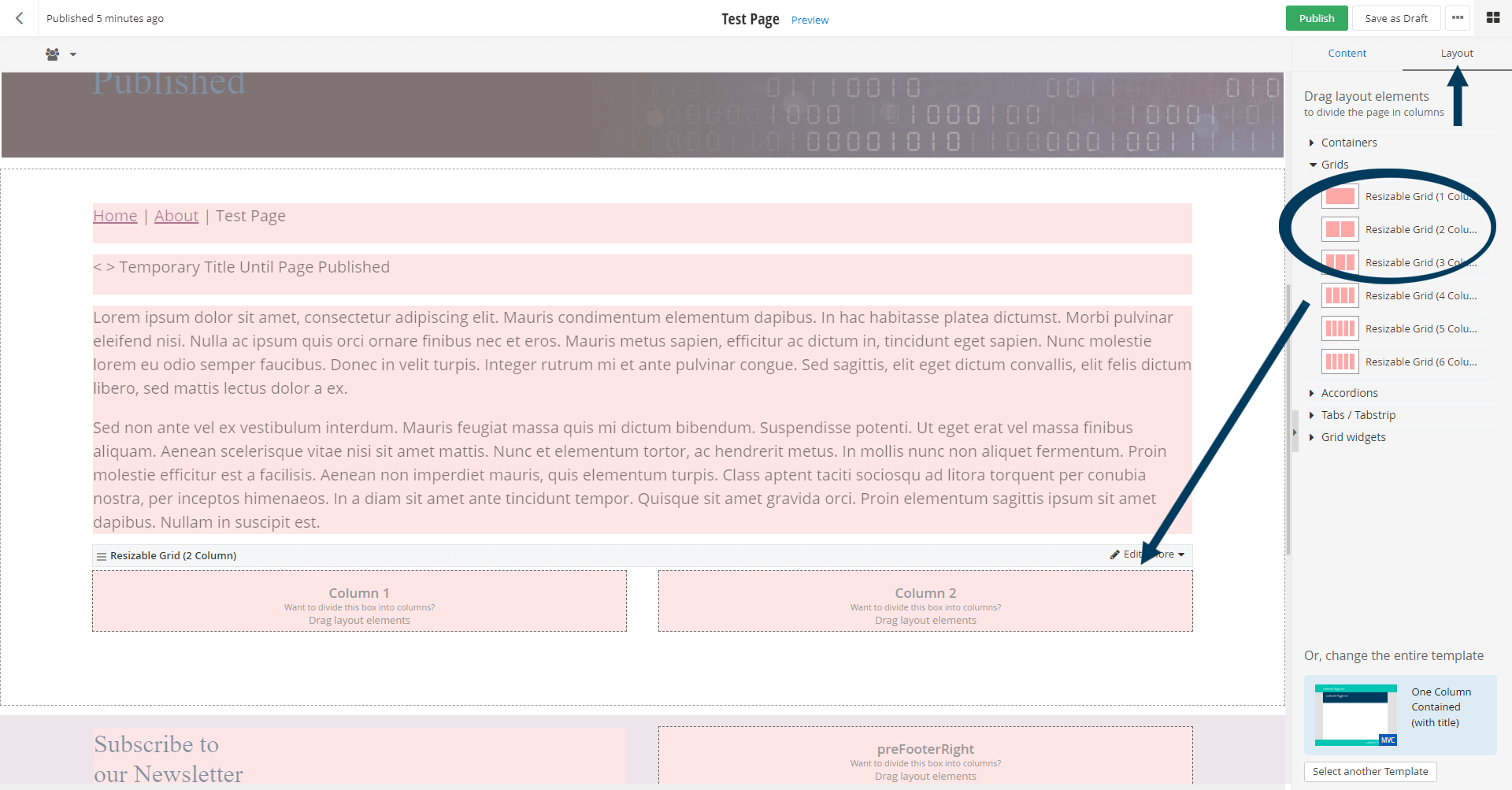 Edit the Layout