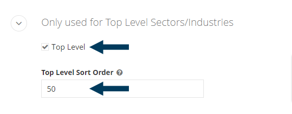 Top Level and Sort