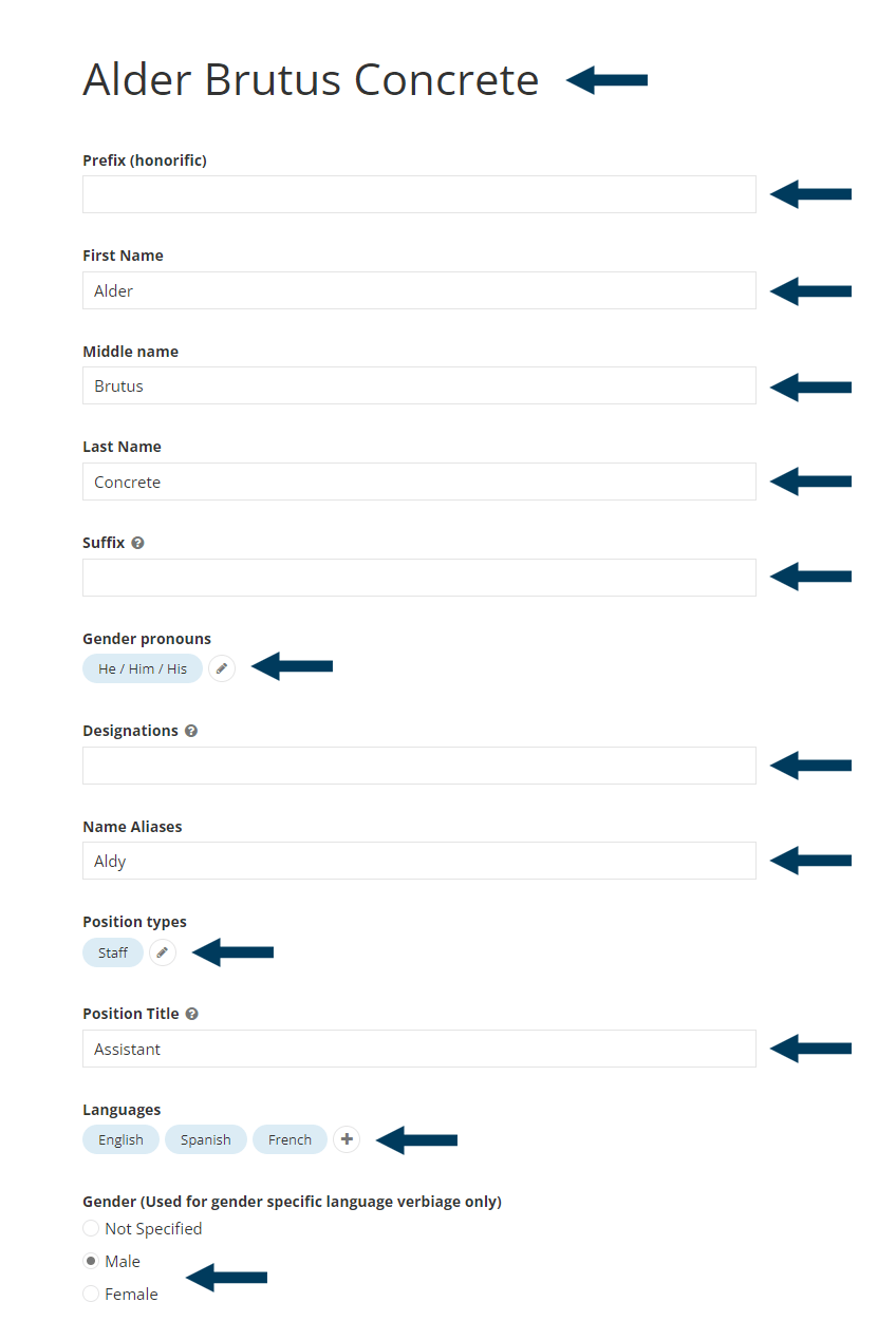 Edit Team Member Details