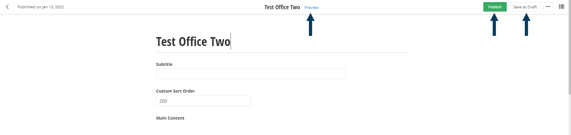 Save or Publish Edits