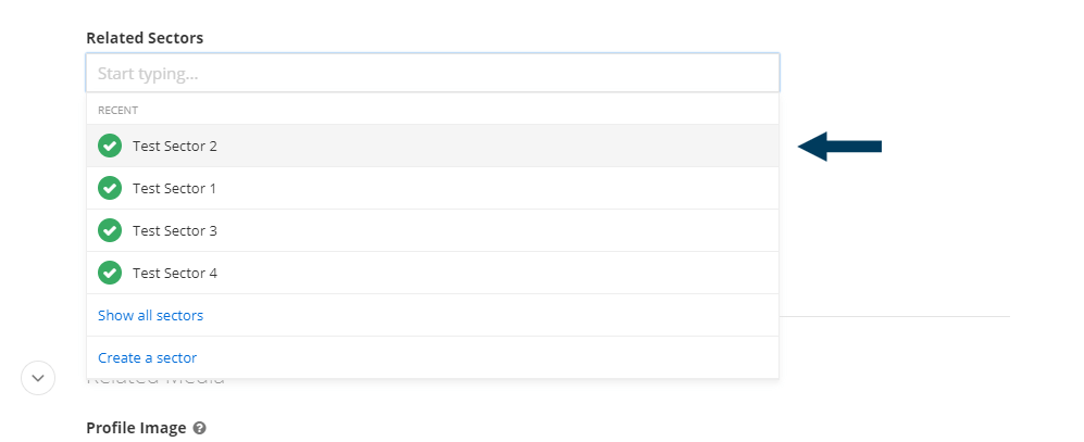Select Content to Interlink