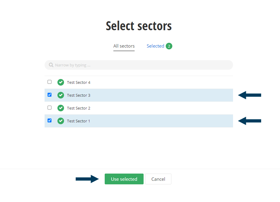 Show All - Select and Save