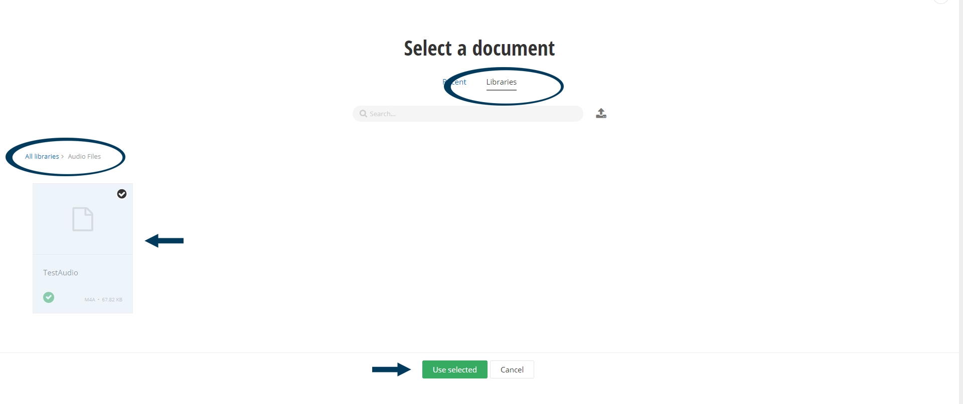 Select Documents from Library