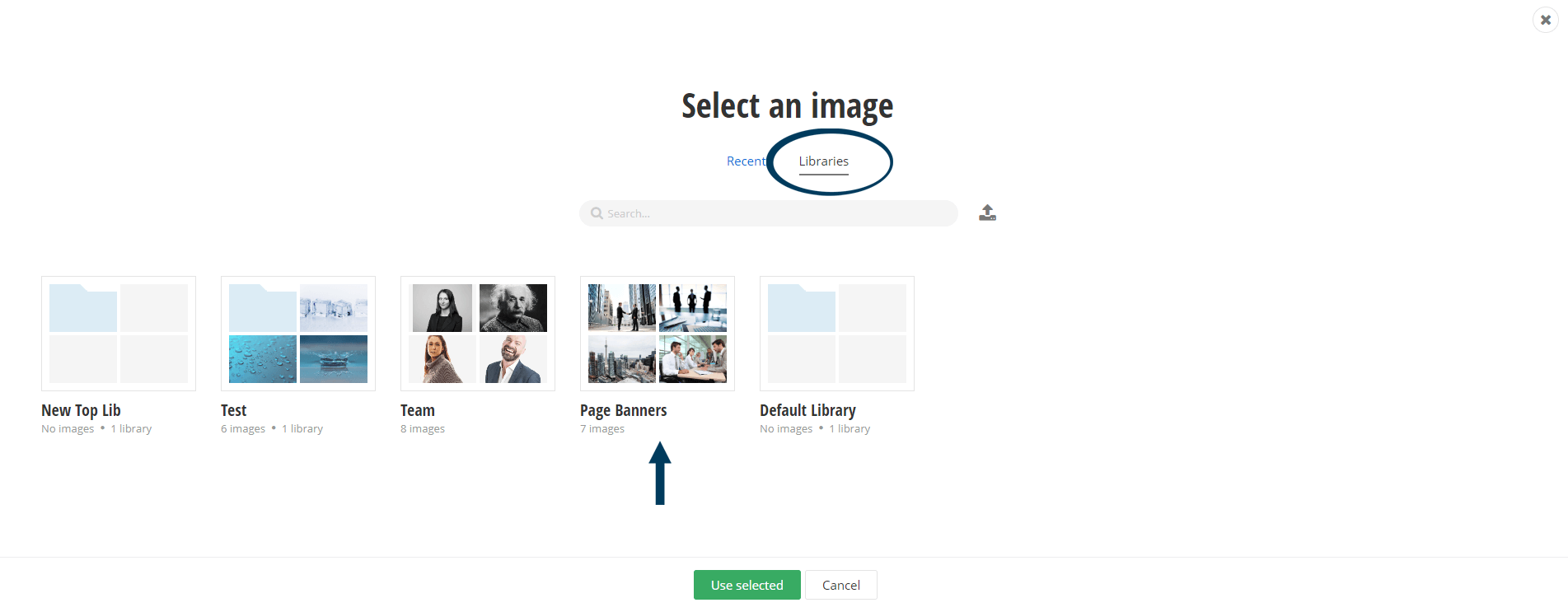 Select Image Library