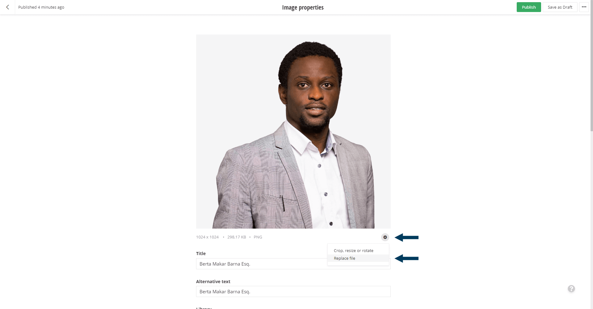 Settings Button - Replace Image