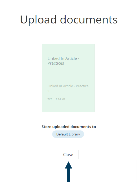 Upload Complete