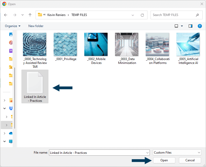 Select File to Upload
