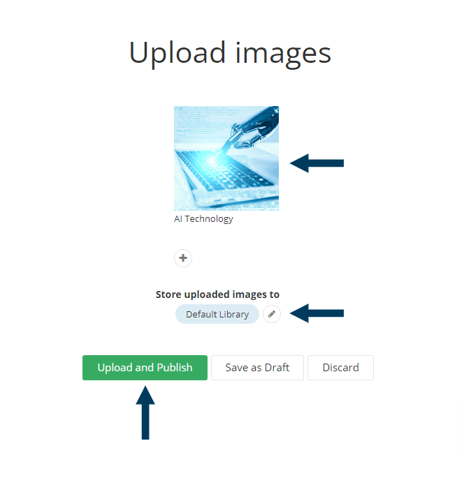 Choose Library to Store Image