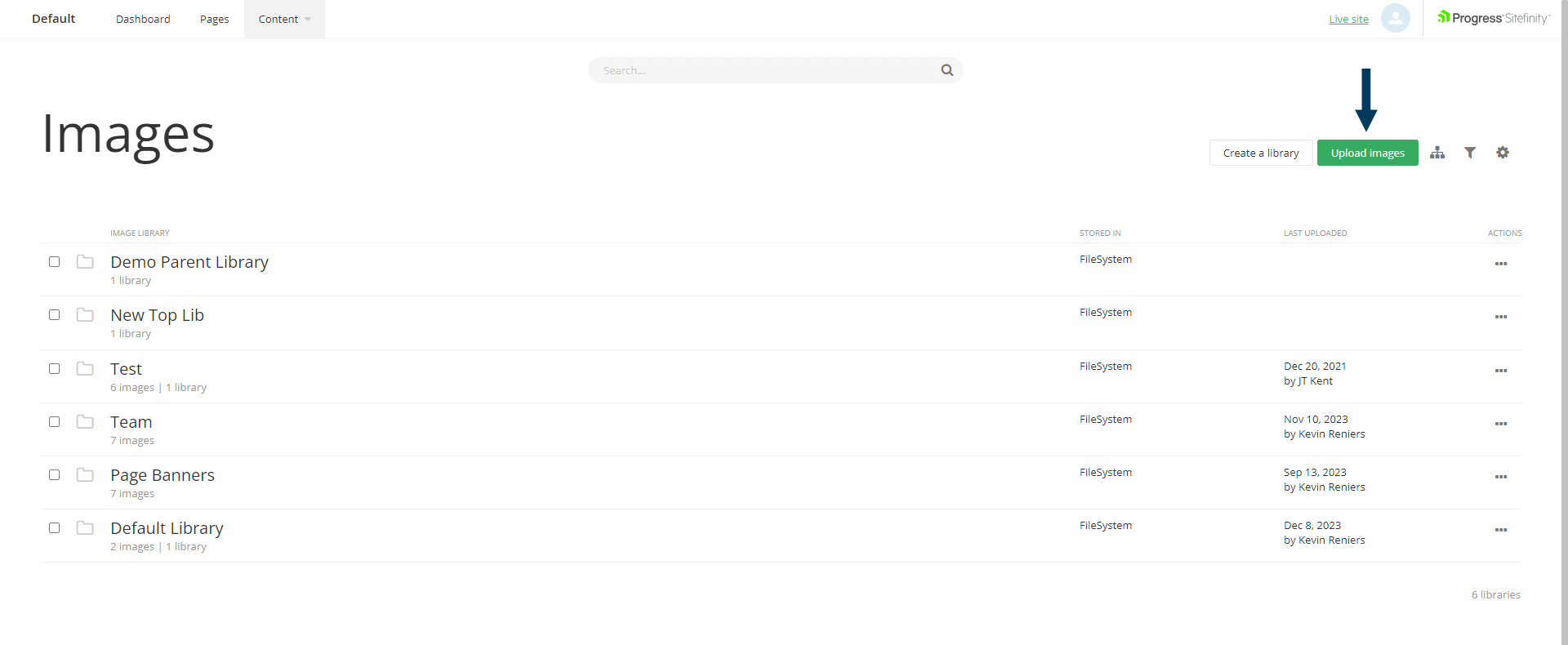 Upload Image Button