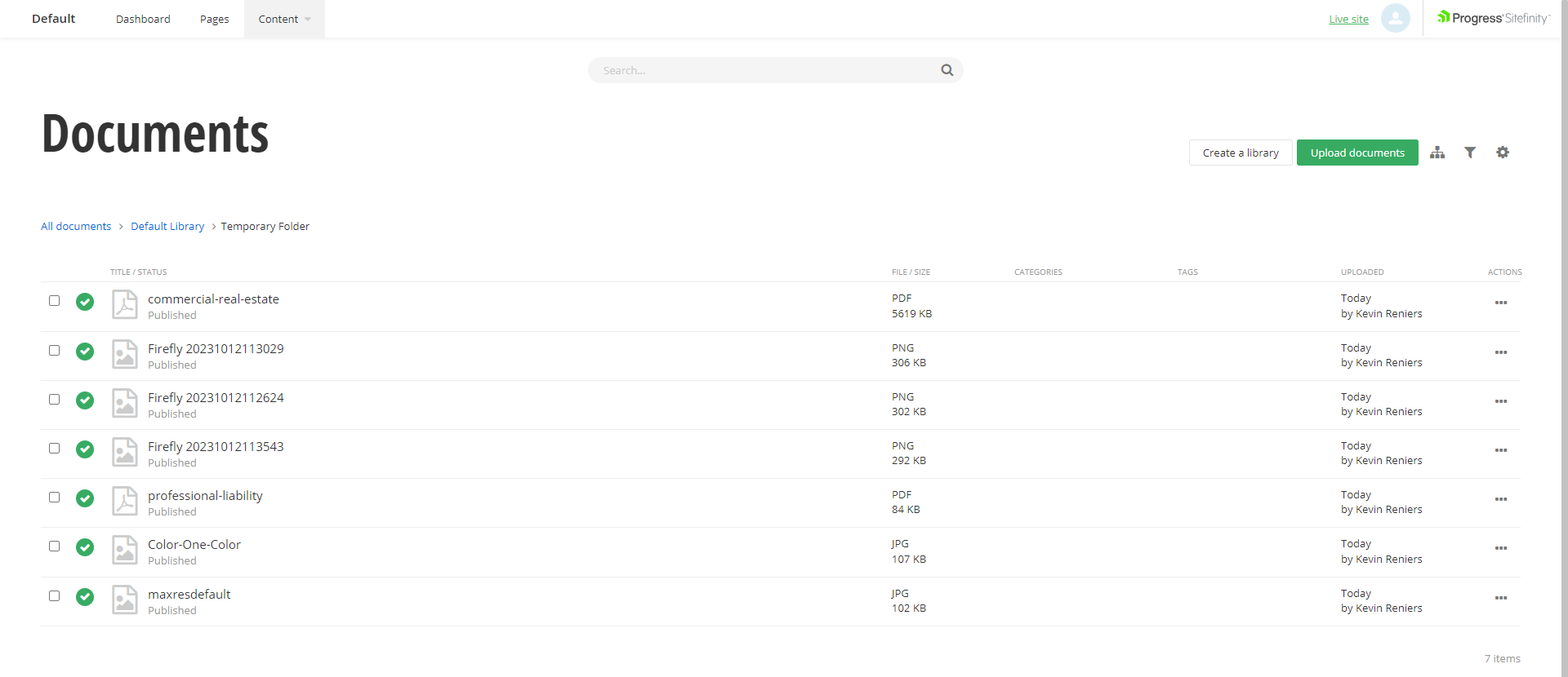 Document Library - After Uload