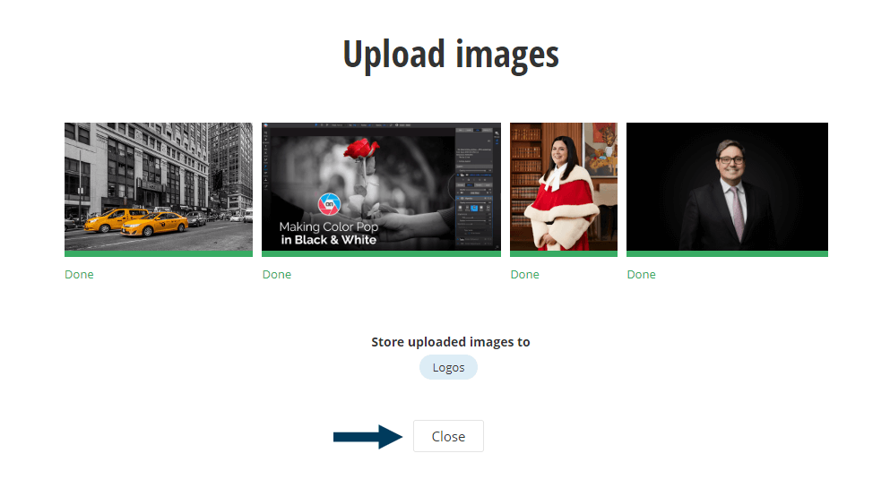 Close Upload