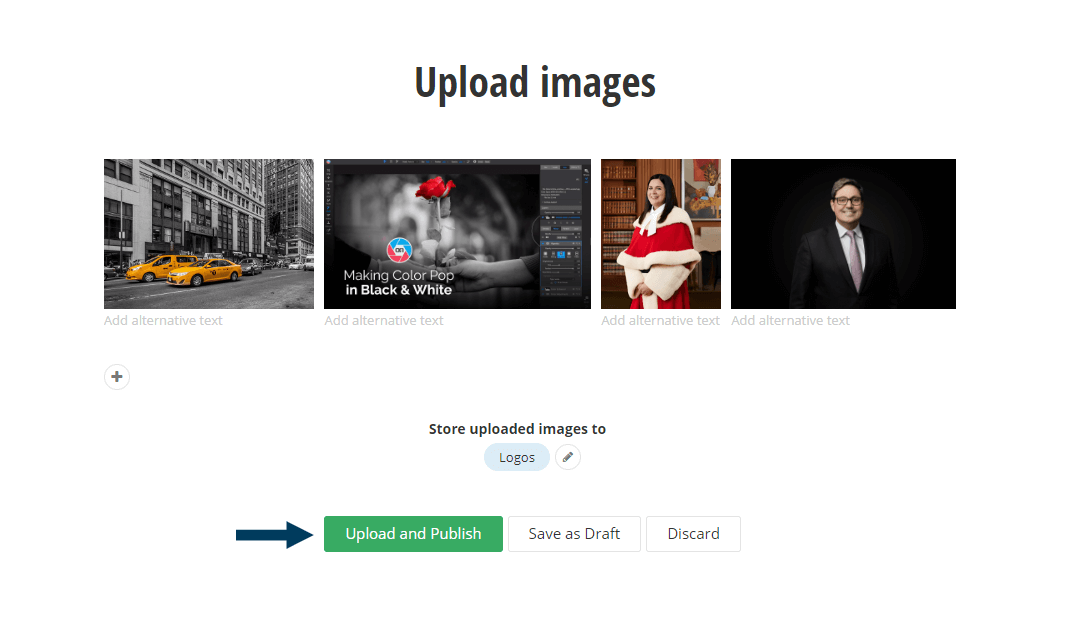 Confirm Images and Library to Store