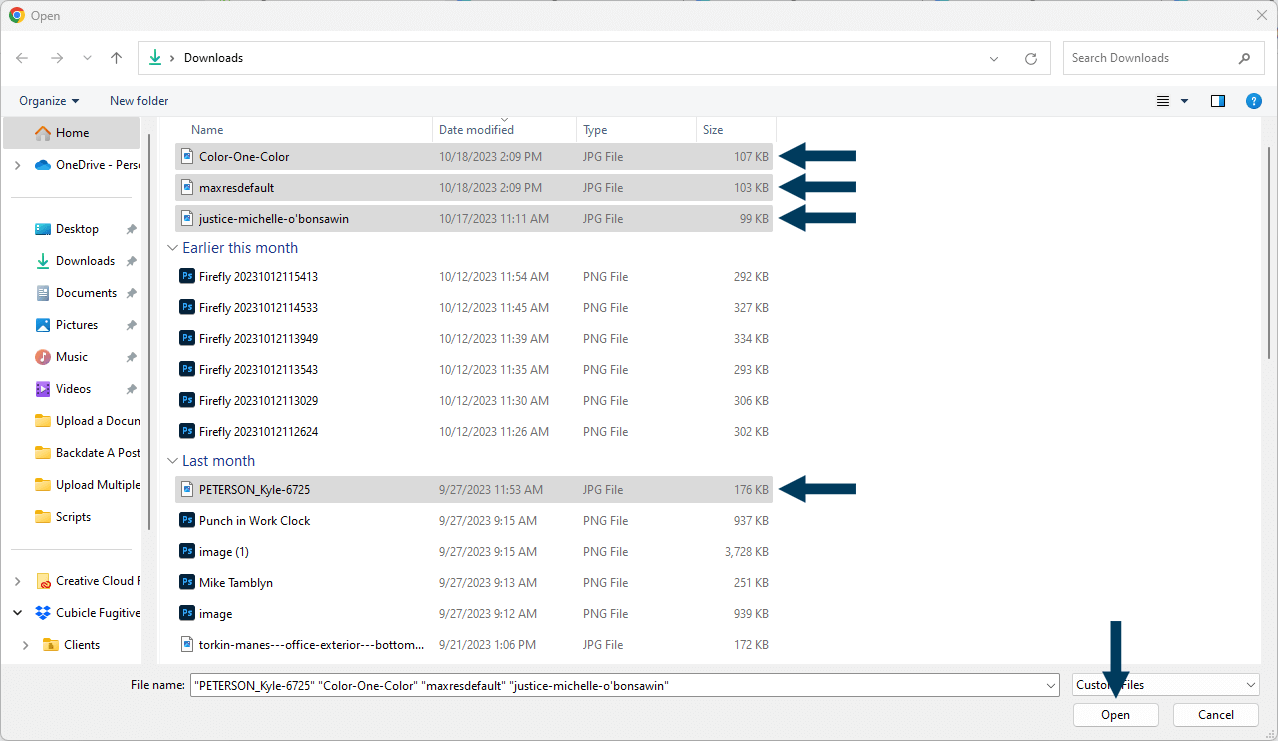 Select Multiple Image Files