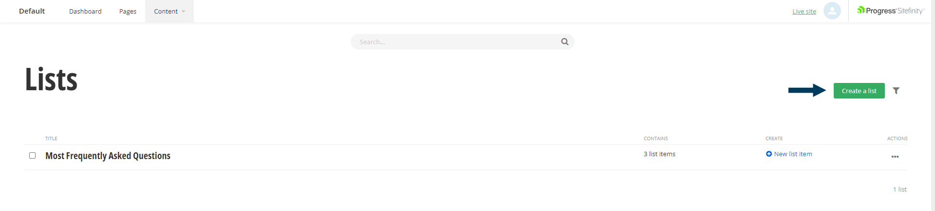 Lists-Default List