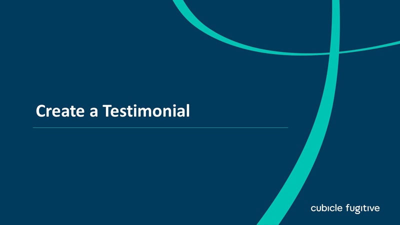 Create a Testimonial