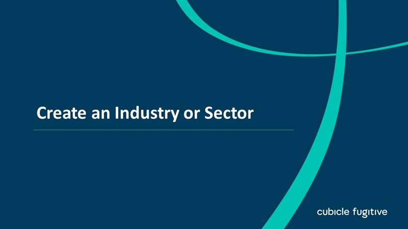 Create an Industry or Sector