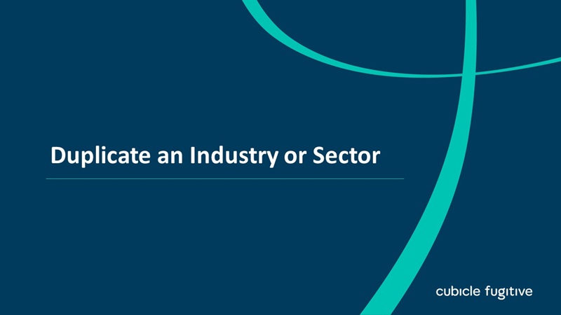 Duplicate an Industry or Sector