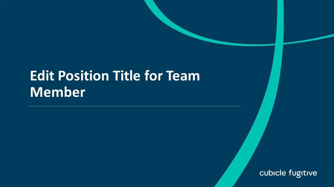 Edit Position Title for Team Member